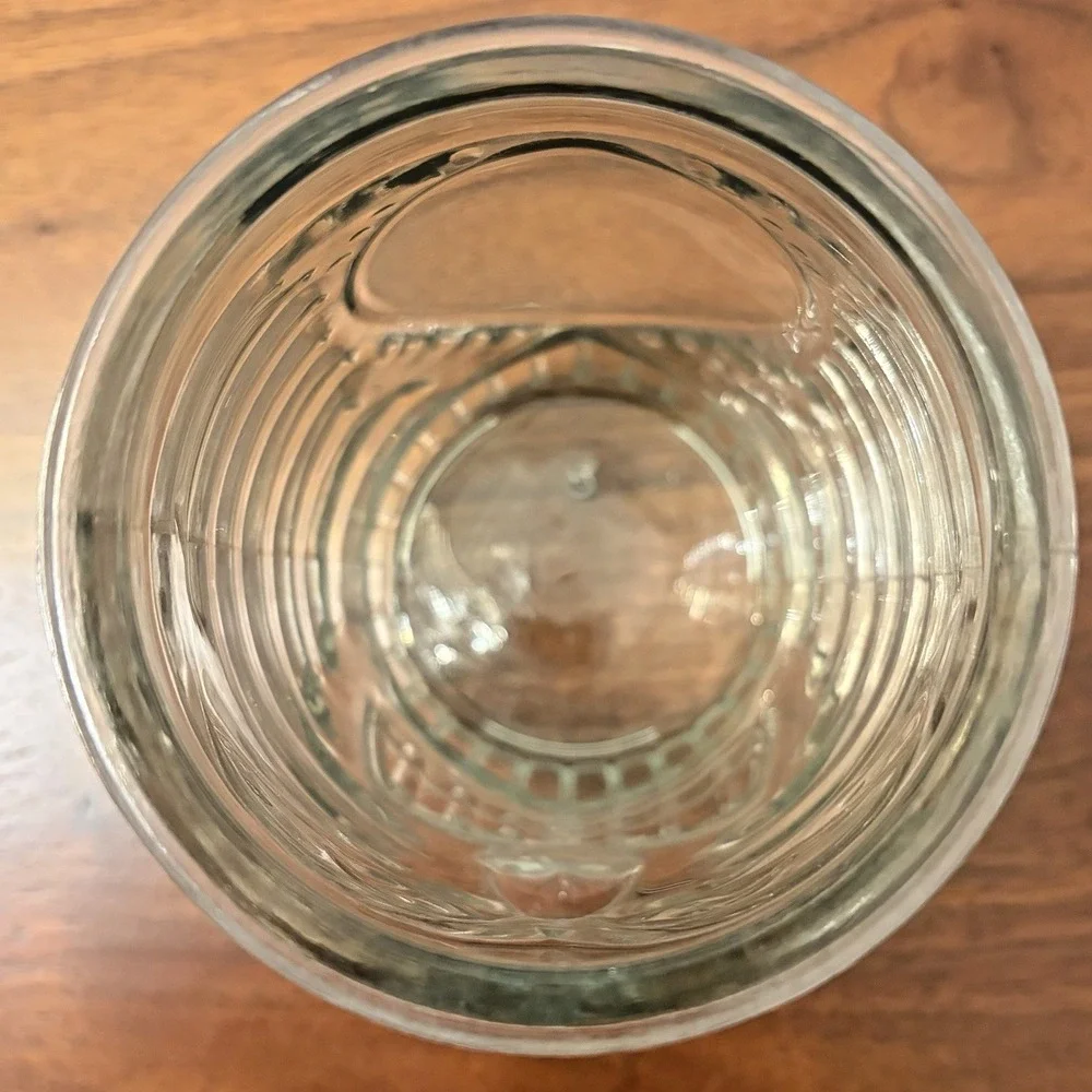 Libbey Tiki Face Cocktail Ribbed Barrel Shaped Glass Hawaiian Mug Barware